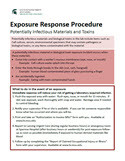 Biological exposure response procedure poster