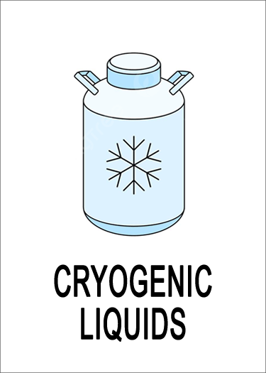 cryogenic liquid hazard graphic
