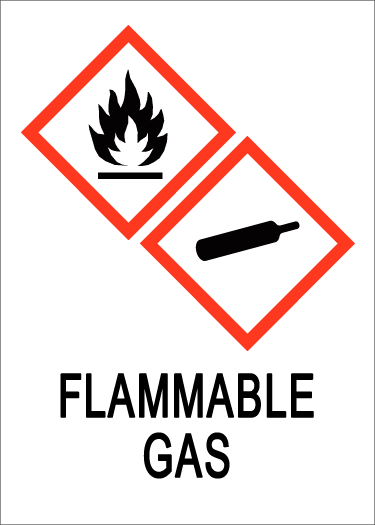 flammable gas hazard graphic