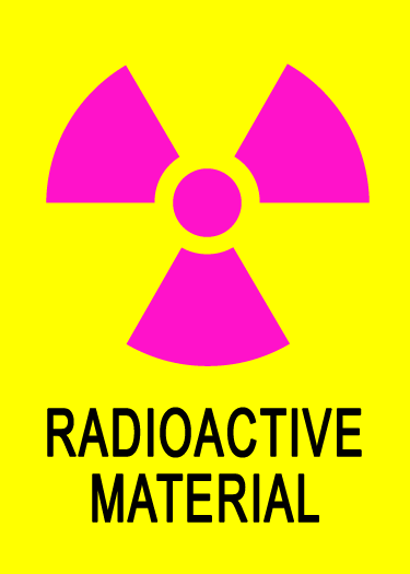 radioactive material hazard graphic