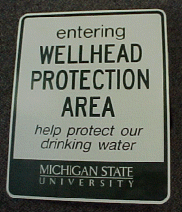 wellhead protection sign