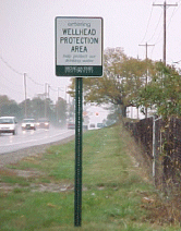 wellhead protection sign